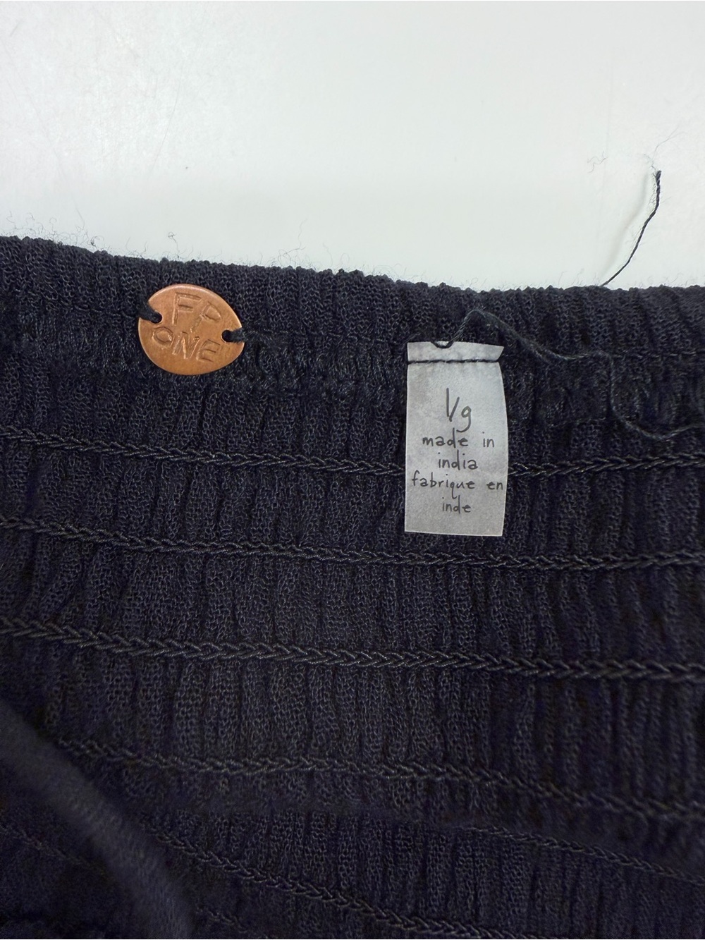 ✅ Free People Black Lace-Trim Maxi Dress size L - Picture 9 of 14